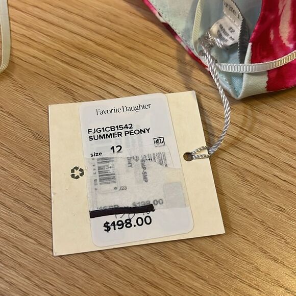 NWT FAVORITE DAUGHTER THE LANAI TOP Summer Peony size 12 - Picture 10 of 10